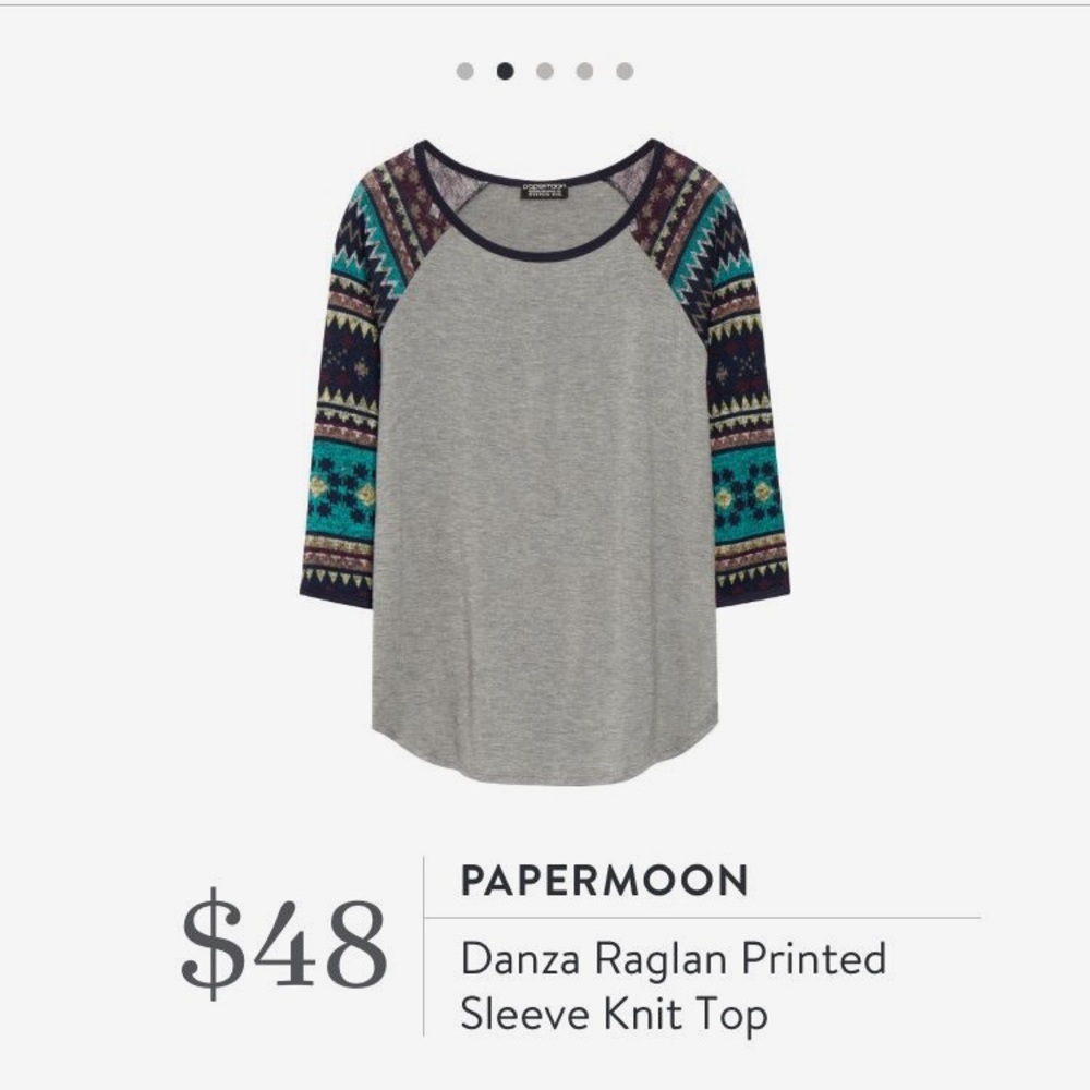 Papermoon Danza Raglan knit top